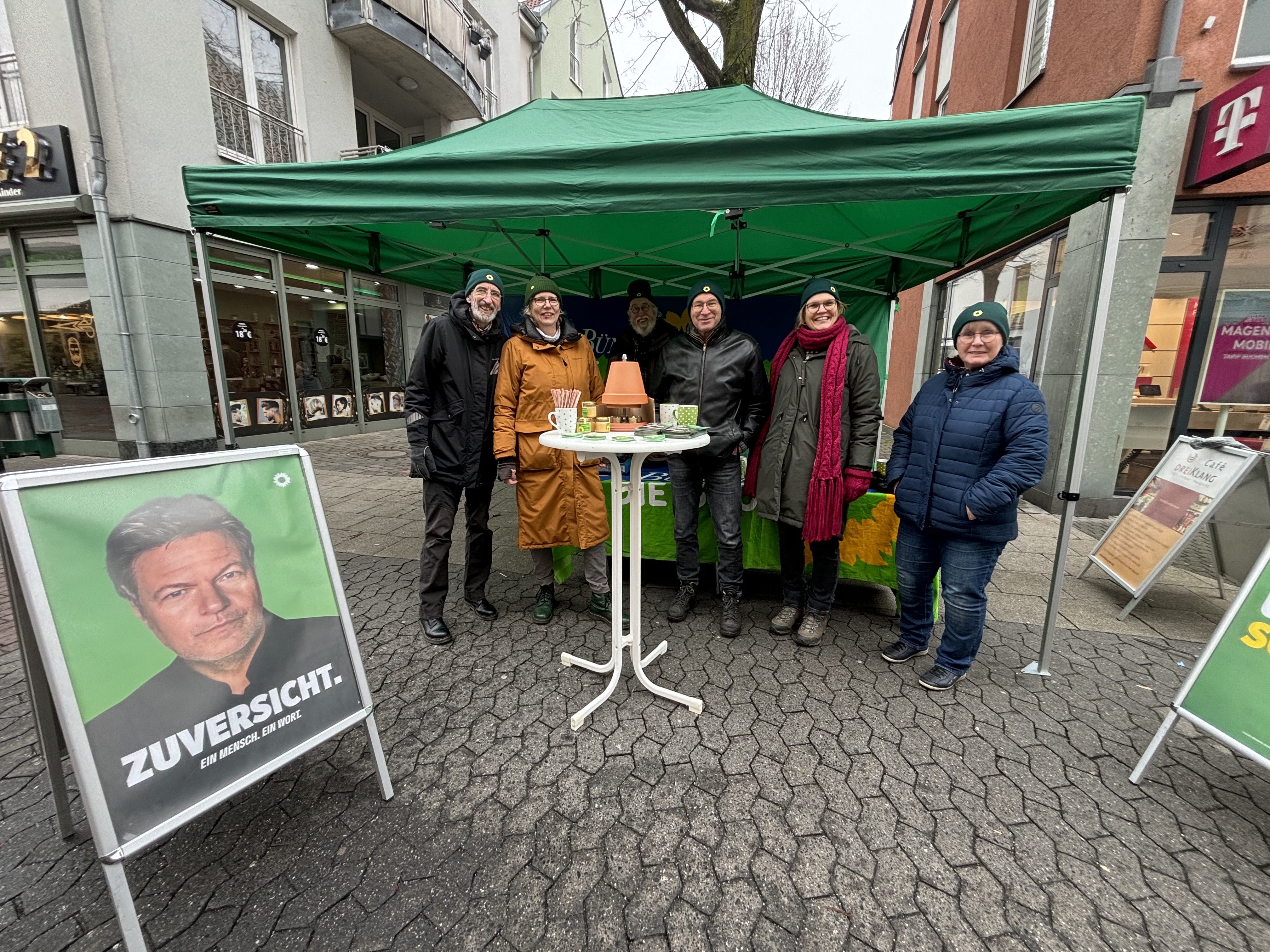 Werler Grüne am Wahlkampf-Stand